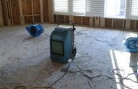 Water Damage Restoration of Gutted Front Room