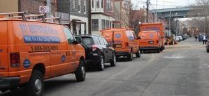 Water Damage King George Vans And Trucks At Urban Job Location