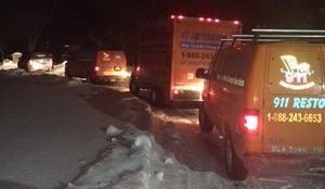 Snow Storm Damage Remediation Vehicles