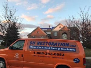 Restoration Crew At Residential Property